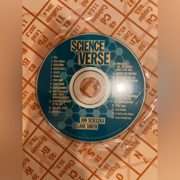 Science Verse by Jon Scieszka & Lane Smith – Hardcover Children’s Book with CD - Picture 5 of 7